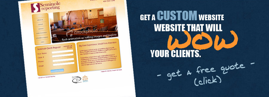 Get a custom website that will WOW your clients